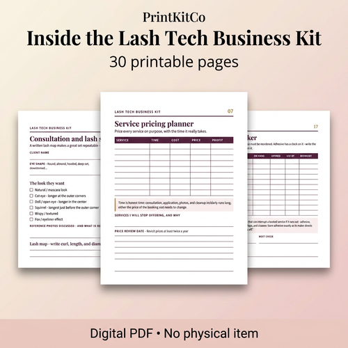Lash kit preview revised to match the nail kit styling